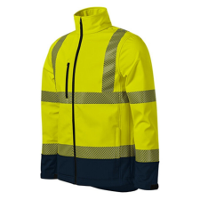 HV Drop softshell kabát unisex fluoreszkáló sárga XL láthatósági ruházat