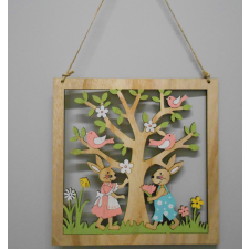  HY-4959 FA DEKOR 22X22CM NYUSZIK+FA dekorációs kellék