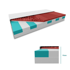 HYBRID FOAM szendvics matrac 19 cm 80 x 200 cm Matracvédő: Matracvédővel ágy és ágykellék