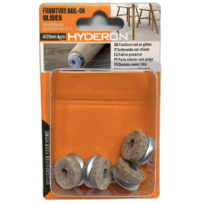 HYDERON Bútorcsúsztató Talp Fém-Filces Csavar.20 4Db/Cs. Hyderon bútor