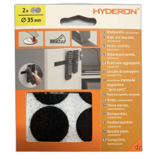 HYDERON Tépőzáras Korong 35Mm Öntapadó Fekete 4Db/Cs Hyderon barkácsolás, csiszolás, rögzítés