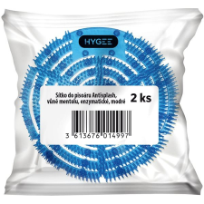HYGEE Antisplash Mint piszoár szűrő, enzimatikus, kék, 2 db tisztító- és takarítószer, higiénia