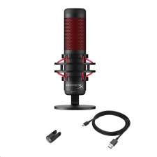 HYPERX QuadCast asztali mikrofon fekete-piros (HX-MICQC-BK / 4P5P6AA) (HX-MICQC-BK) mikrofon