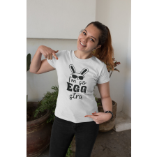  I&#039;m so EGGstra fehér póló egyedi ajándék