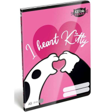  I Heart Kitty cicás sima füzet A5 - 20-32 füzet