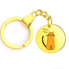 I love Cats (2) kulcstartó, választható több formában és színben kulcstartó