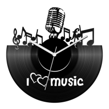  I love music bakelit óra falióra