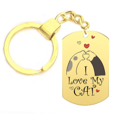  I love my Cat kulcstartó több színben és formátumban kulcstartó