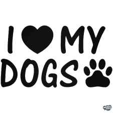  I Love My Dogs matrica matrica