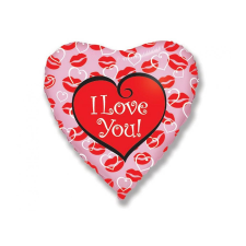  I love you Kisses fólia lufi 48 cm (WP) ajándéktárgy