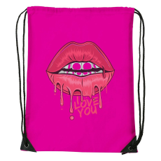 I love you - Sport táska magenta v1