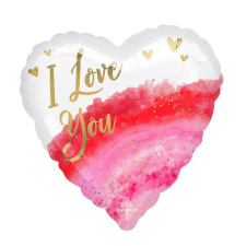 I love You Szeretlek fólia lufi 43cm party kellék