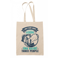 I only care about fishing - Vászontáska