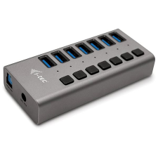 I-TEC USB 3.0 Charging HUB 7port + 36W töltőadapter kábel és adapter