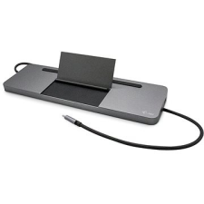 I-TEC USB-C fém alacsony profilú hármas kijelzős dokkoló állomás + tápegység 85 W laptop kellék