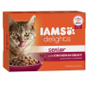 IAMS Iams Cat Delights Senior csirke falatkák ízletes szószban, multipack nedves macskatáp 12x85g