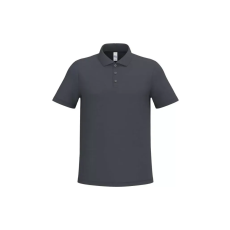  IB295 férfi galléros pamut piké póló, Ideal Dark Grey-2XL