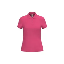  IB296 Női galléros pamut piké póló, Ideal Fuchsia-L női póló