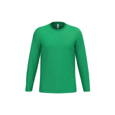 IB313 Unisex Ideal 150 hosszú ujjú pamut póló, Ideal Kelly Green-L