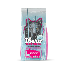  Ibero Hidegen sajtolt kutyatáp adult M/L BEEF 12 Kg kutyaeledel