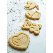 Ibili 4 darabos Valentin-napi süti kivágó készlet Ibili-Accessories, műanyag, 5 cm, több színű konyhai eszköz