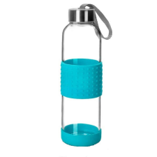 Ibili vizes palack, hőálló üveg, 0,5 literes, kék kulacs, kulacstartó
