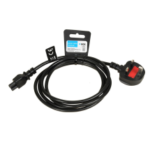 iBox Power Cable for Laptops (clover) VDE 1.8m UK plug kábel és adapter