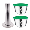 iCafilas 2 db tölthető kávékapszula Nescafé Dolce Gusto kávéfőzőkhöz (legújabb típus) tamperrel