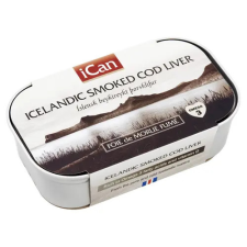 iCan füstölt tőkehalmáj saját olajában 120 g konzerv