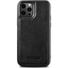 Icarer Leather Oil Wax Telefontok Borított Természetes Bőrből iPhone 12 Pro Max Fekete Ali1206-Bk (6958955876628)