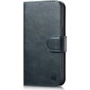 Icarer Oil Wax Wallet Case 2in1 Case iPhone 14 Pro Max Bőr Flip Cover Anti-Rfid Kék Wmi14220724-Bu (ICR451)