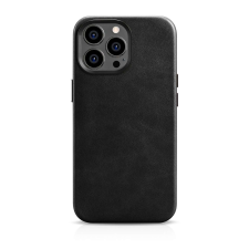 Icarer olajviasz prémium bőr tok bőr tok iPhone 14 Pro Max mágneses MagSafe fekete (WMI14220704-BK) tok és táska