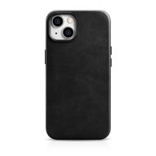 Icarer olajviasz prémium bőr tok iPhone 14 mágneses bőr tok MagSafe fekete (WMI14220701-BK) tok és táska