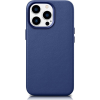 Icarer Tok Bőr Valódi Bőr Tok iPhone 14 Pro Max Kék Wmi14220708-Bu Magsafe Kompatibilis (ICR360)