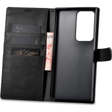 Icarer Wallet Case Samsung Galaxy S23 Ultra Bőr Tok Pénztárcával Fekete (ICR486) tok és táska