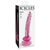 Icicles Icicles No. 86 - péniszes üveg dildó (pink)