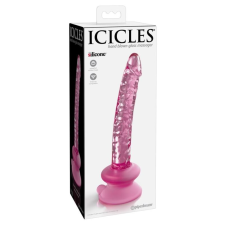 Icicles Icicles No. 86 - péniszes üveg dildó (pink) műpénisz, dildó