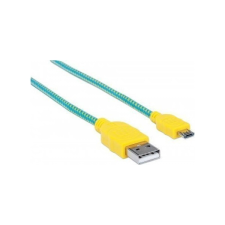 Icintracom Manhattan 394161 MicroUSB apa - USB apa Kábel 0.5m - Több színben kábel és adapter