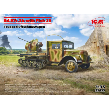  ICM Sd.Kfz.3b with Flak 38 AA Gun 1:35 (35455) makett