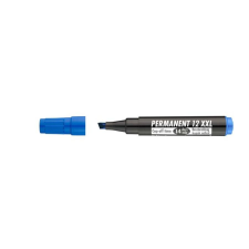 ICO Alkoholos marker, 1-4 mm, vágott, ICO "Permanent 12 XXL", kék filctoll, marker