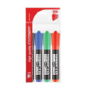 ICO Alkoholos marker készlet, 1-4 mm, vágott, ICO "Permanent 12 XXL", 4 különböző szín