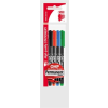ICO Alkoholos marker készlet, OHP, 1-1,5 mm, M, ICO, 4 különböző szín