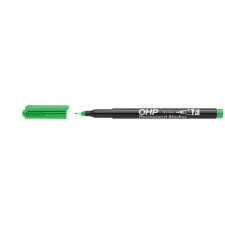  ICO Alkoholos marker, OHP, 0,5 mm, F, ICO, zöld filctoll, marker