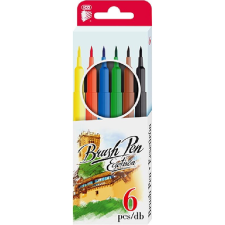 ICO Brush Pen D6 Ecsetirón készlet - Vegyes színek (6 db / csomag) (9580080052) filctoll, marker