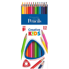 ICO : Creative Kids háromszögletû színes ceruza 12db-os szett színes ceruza