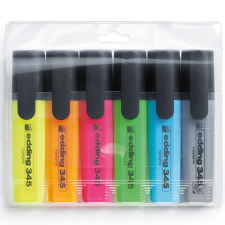 ICO : Edding 345/6 szövegkiemelő hat különféle színben filctoll, marker
