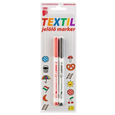 ICO : Fekete-piros textilfilc 1,5mm filctoll, marker