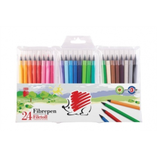 ICO Filctoll készlet, 1 mm, ICO "Süni 300", 24 különb filctoll, marker