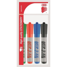 ICO Flipchart marker készlet, 1-3 mm, kúpos, ICO &quot;Artip 11 XXL&quot;, 4 különböző szín filctoll, marker