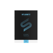 ICO Füzet, tűzött, A4, sima, 32 lap, ICO &quot;Student Premium&quot;, fekete füzet